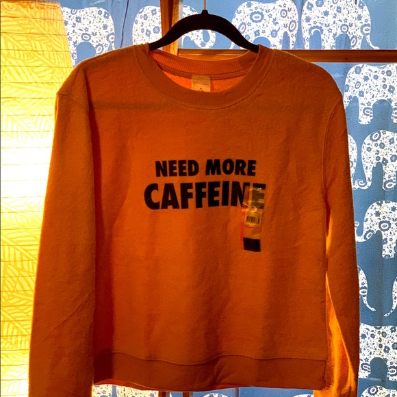 🆕 Need More Caffeine Fuzzy Snuggly Sweatshirt - Picture 6 of 7